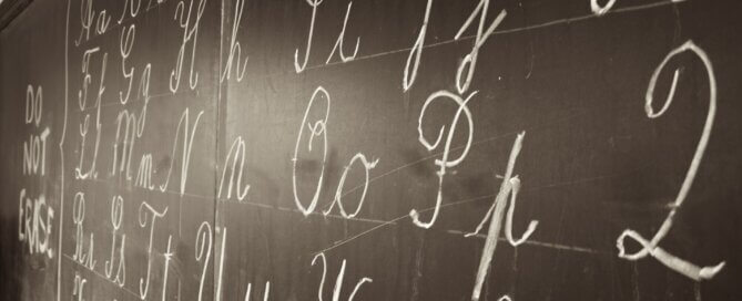 blackboard handwriting